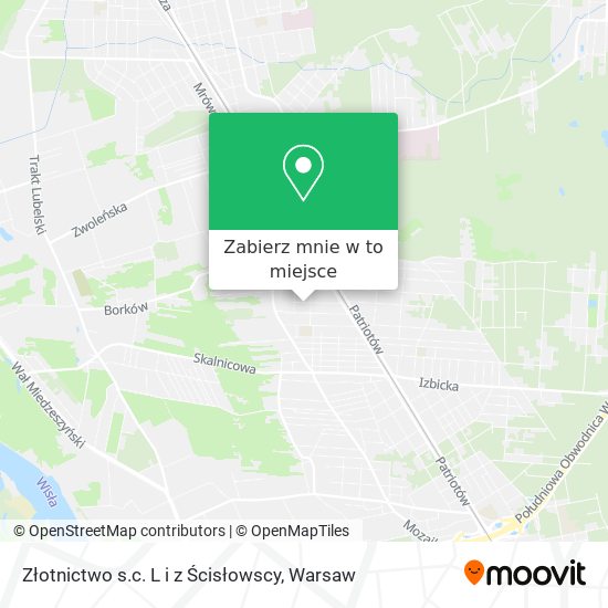 Mapa Złotnictwo s.c. L i z Ścisłowscy