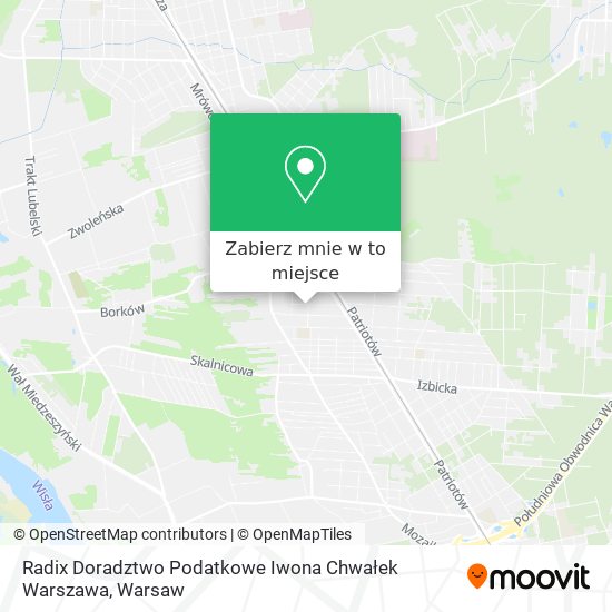 Mapa Radix Doradztwo Podatkowe Iwona Chwałek Warszawa