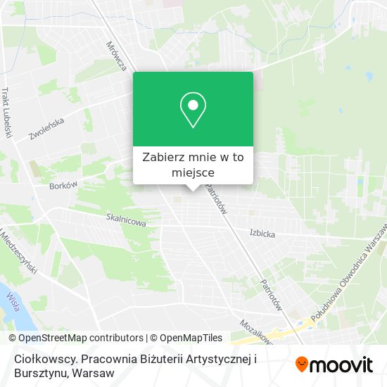 Mapa Ciołkowscy. Pracownia Biżuterii Artystycznej i Bursztynu