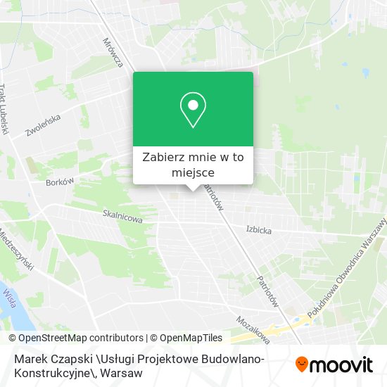 Mapa Marek Czapski \Usługi Projektowe Budowlano-Konstrukcyjne\