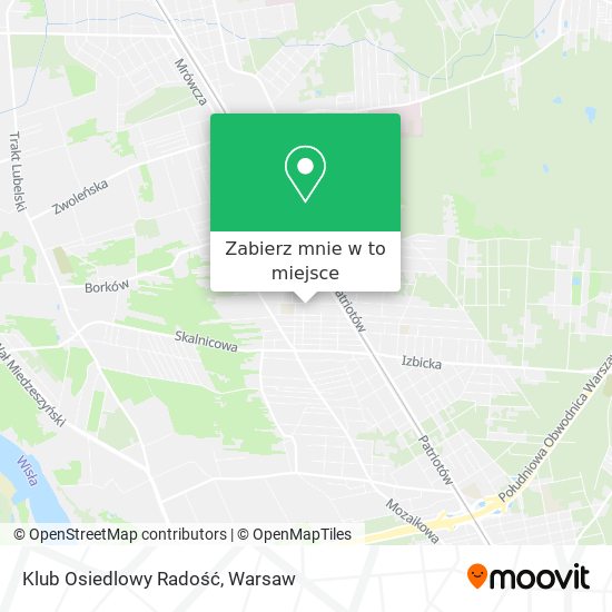 Mapa Klub Osiedlowy Radość