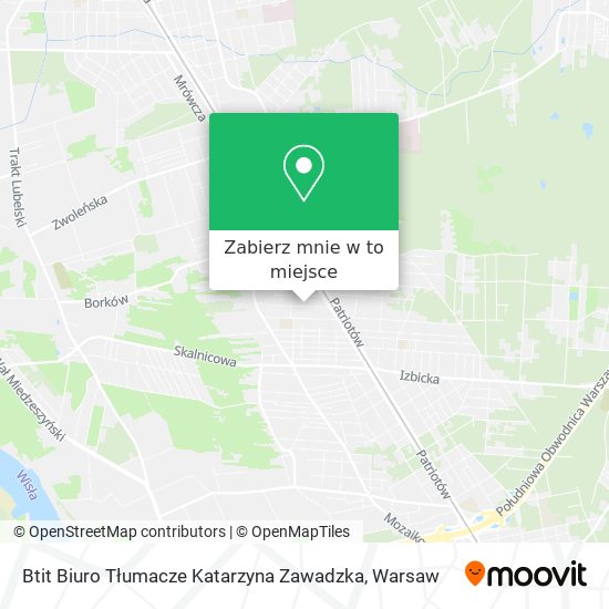 Mapa Btit Biuro Tłumacze Katarzyna Zawadzka