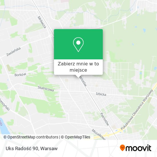 Mapa Uks Radość 90