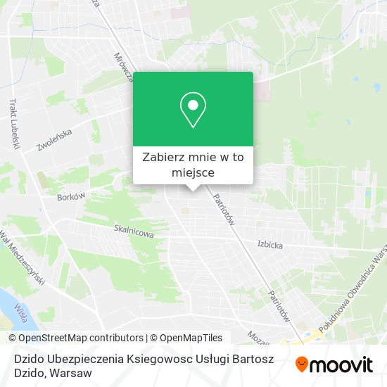 Mapa Dzido Ubezpieczenia Ksiegowosc Usługi Bartosz Dzido