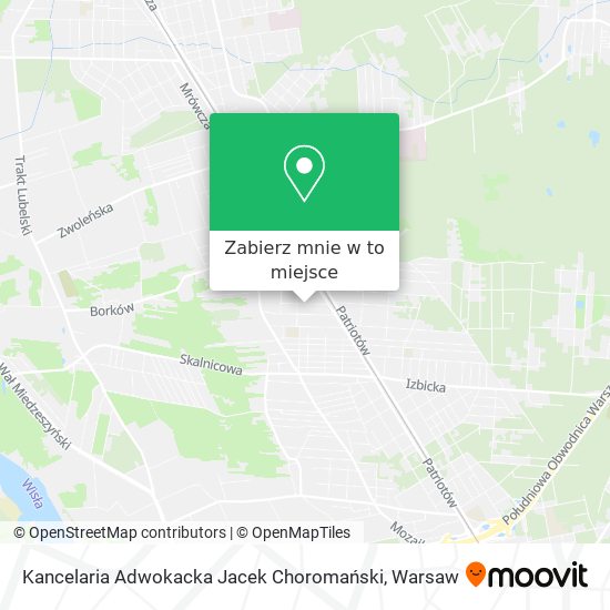 Mapa Kancelaria Adwokacka Jacek Choromański