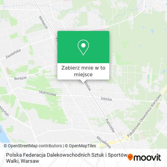 Mapa Polska Federacja Dalekowschodnich Sztuk i Sportów Walki