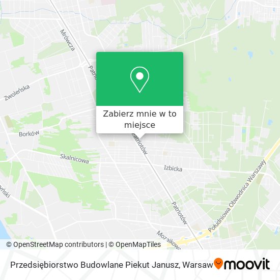 Mapa Przedsiębiorstwo Budowlane Piekut Janusz