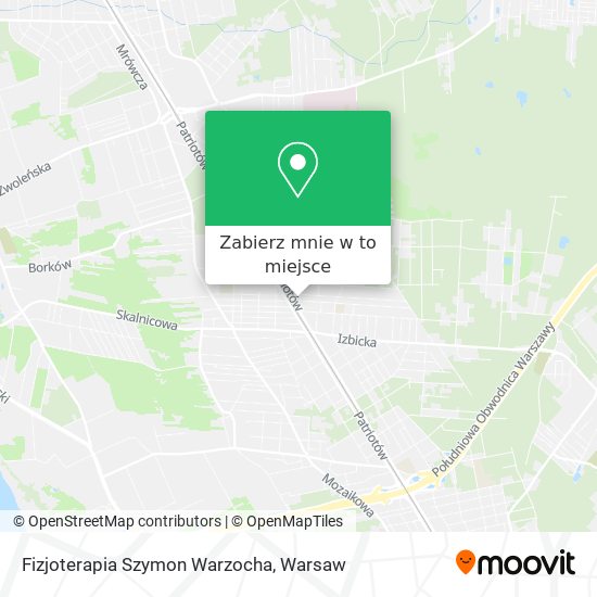 Mapa Fizjoterapia Szymon Warzocha