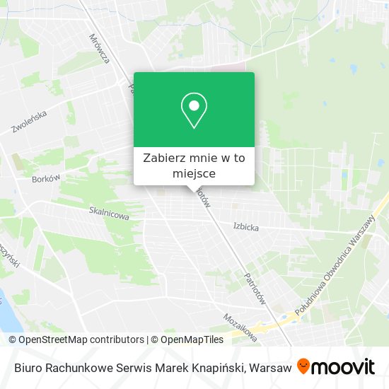 Mapa Biuro Rachunkowe Serwis Marek Knapiński