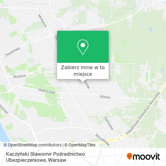 Mapa Kaczyński Sławomir Pośrednictwo Ubezpieczeniowe