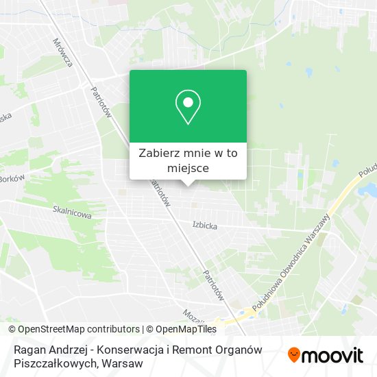 Mapa Ragan Andrzej - Konserwacja i Remont Organów Piszczałkowych