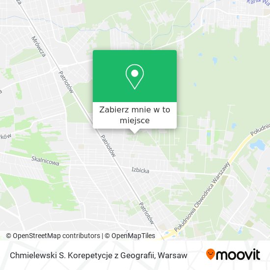 Mapa Chmielewski S. Korepetycje z Geografii