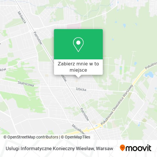 Mapa Usługi Informatyczne Konieczny Wiesław