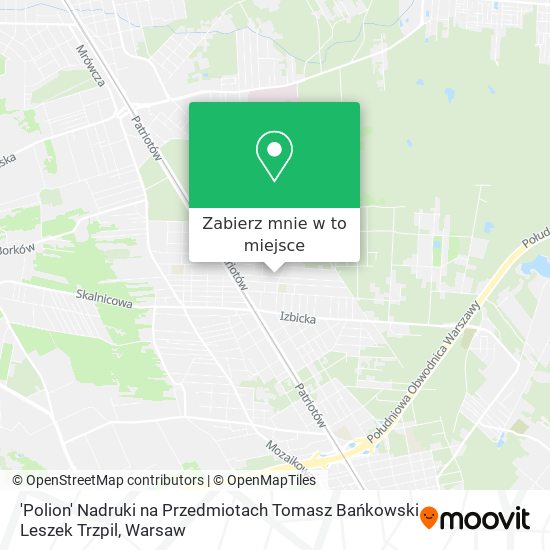 Mapa 'Polion' Nadruki na Przedmiotach Tomasz Bańkowski Leszek Trzpil