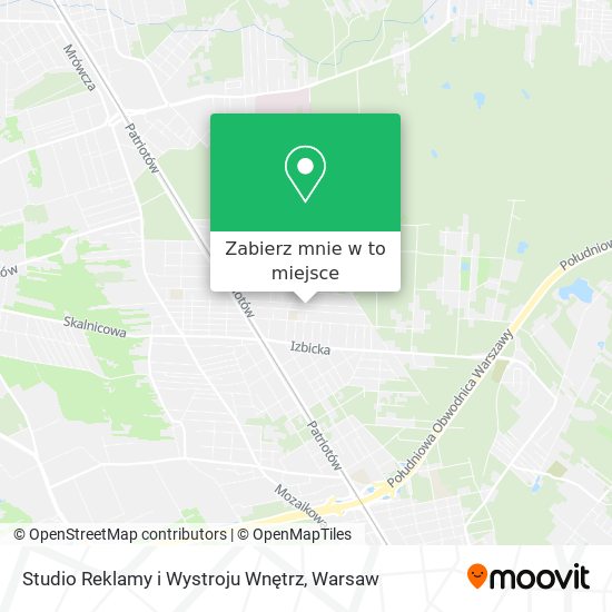 Mapa Studio Reklamy i Wystroju Wnętrz