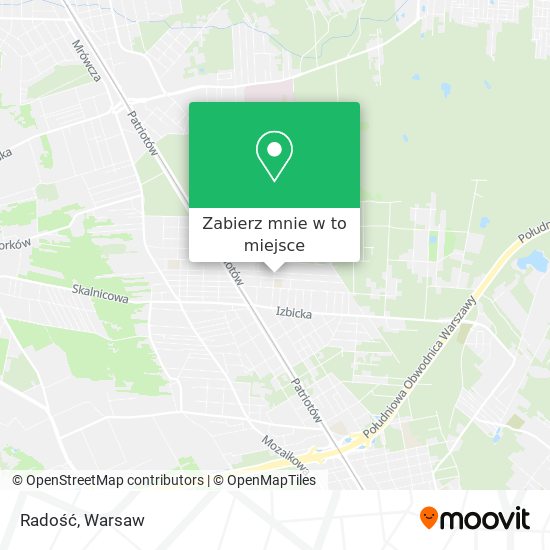 Mapa Radość