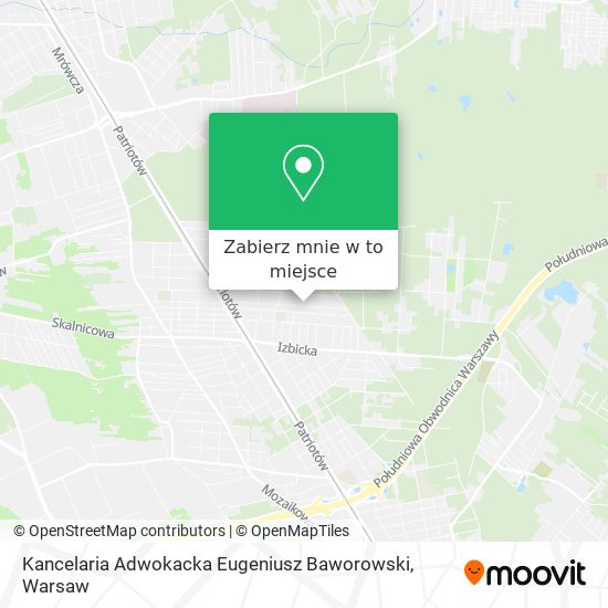 Mapa Kancelaria Adwokacka Eugeniusz Baworowski