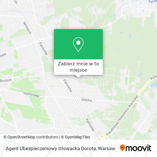 Mapa Agent Ubezpieczeniowy Głowacka Dorota