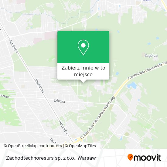 Mapa Zachodtechnoresurs sp. z o.o.