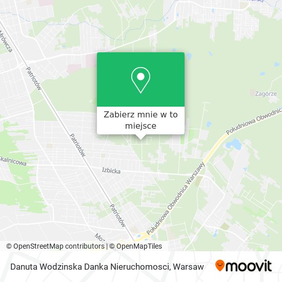 Mapa Danuta Wodzinska Danka Nieruchomosci