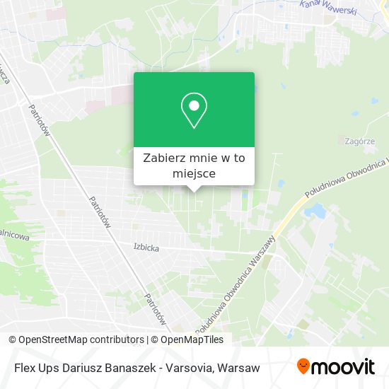 Mapa Flex Ups Dariusz Banaszek - Varsovia