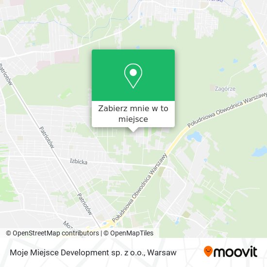 Mapa Moje Miejsce Development sp. z o.o.