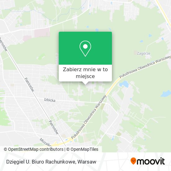 Mapa Dzięgiel U. Biuro Rachunkowe