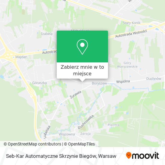 Mapa Seb-Kar Automatyczne Skrzynie Biegów