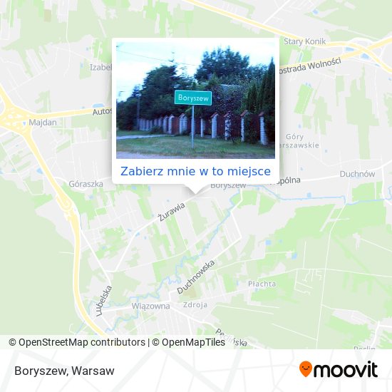 Mapa Boryszew