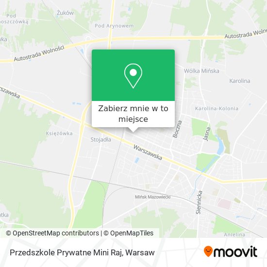 Mapa Przedszkole Prywatne Mini Raj