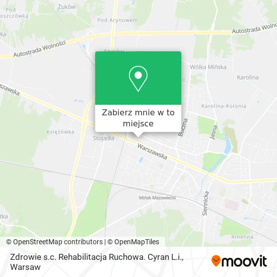 Mapa Zdrowie s.c. Rehabilitacja Ruchowa. Cyran L.i.