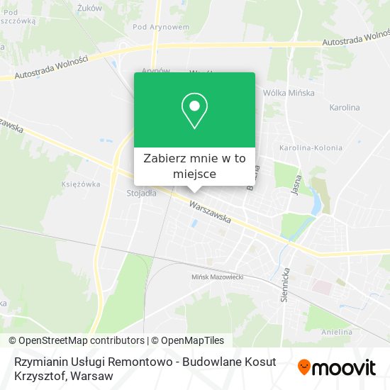 Mapa Rzymianin Usługi Remontowo - Budowlane Kosut Krzysztof