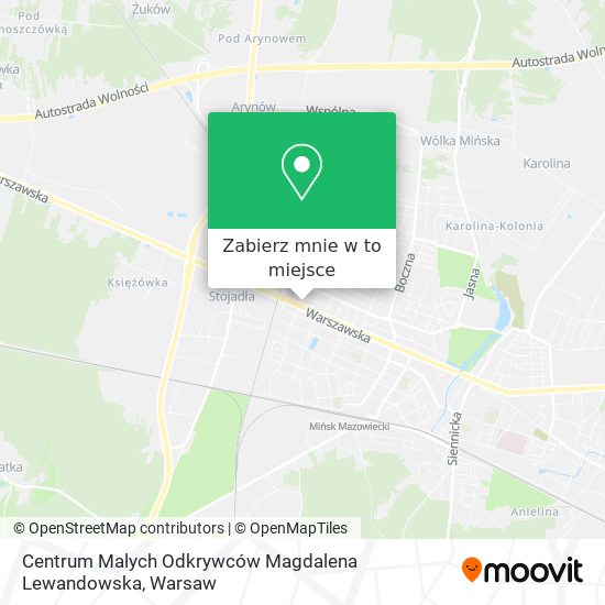 Mapa Centrum Malych Odkrywców Magdalena Lewandowska