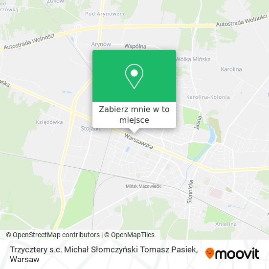 Mapa Trzycztery s.c. Michał Słomczyński Tomasz Pasiek