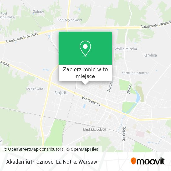 Mapa Akademia Próżności La Nôtre