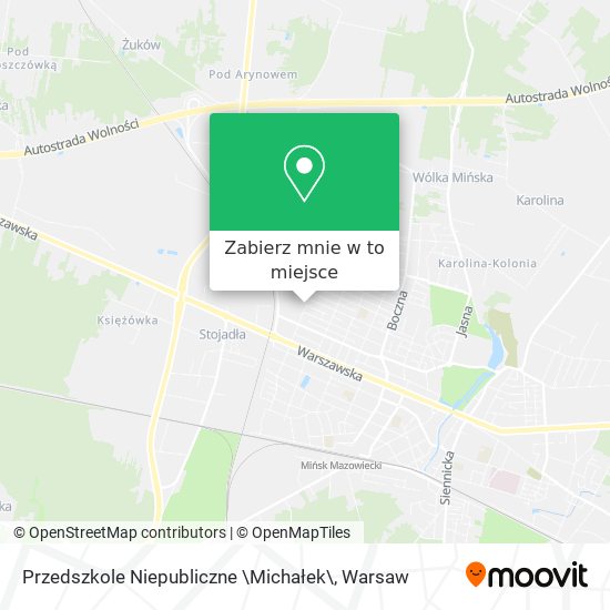 Mapa Przedszkole Niepubliczne \Michałek\