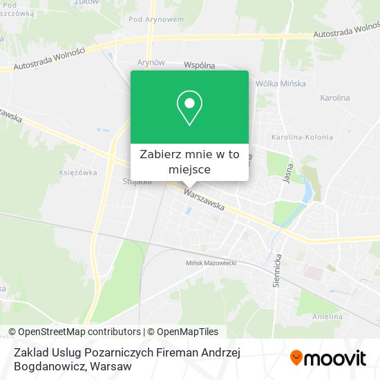 Mapa Zaklad Uslug Pozarniczych Fireman Andrzej Bogdanowicz