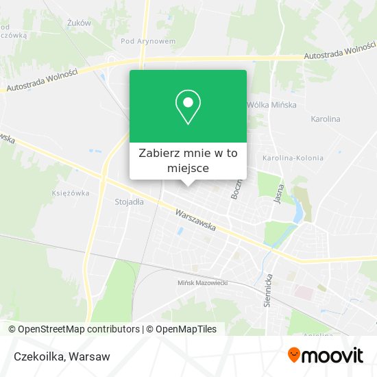 Mapa Czekoilka