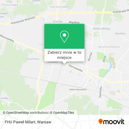 Mapa FHU Paweł Milart