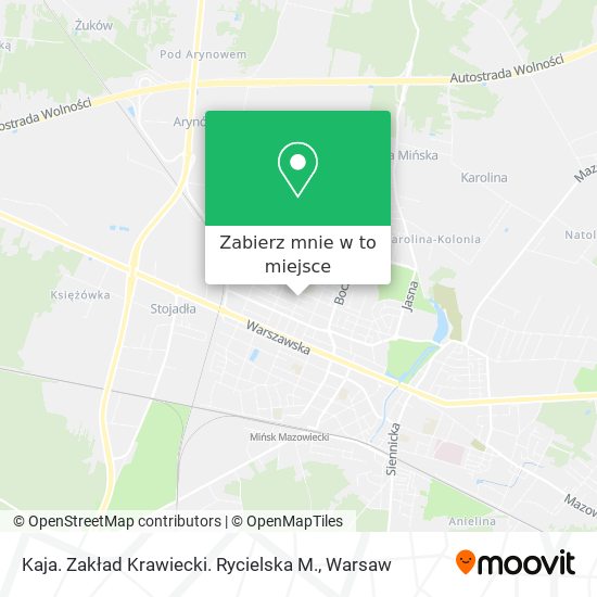 Mapa Kaja. Zakład Krawiecki. Rycielska M.