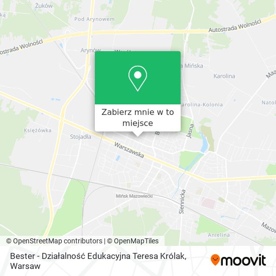 Mapa Bester - Działalność Edukacyjna Teresa Królak