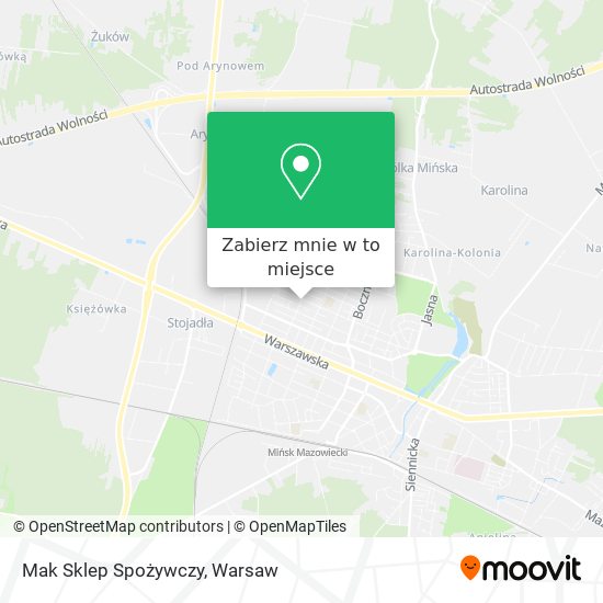 Mapa Mak Sklep Spożywczy