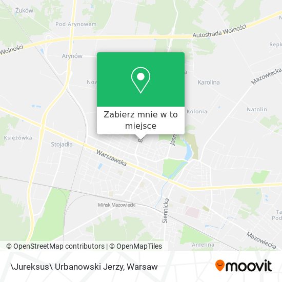 Mapa \Jureksus\ Urbanowski Jerzy