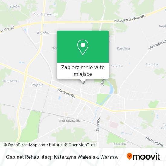 Mapa Gabinet Rehabilitacji Katarzyna Walesiak