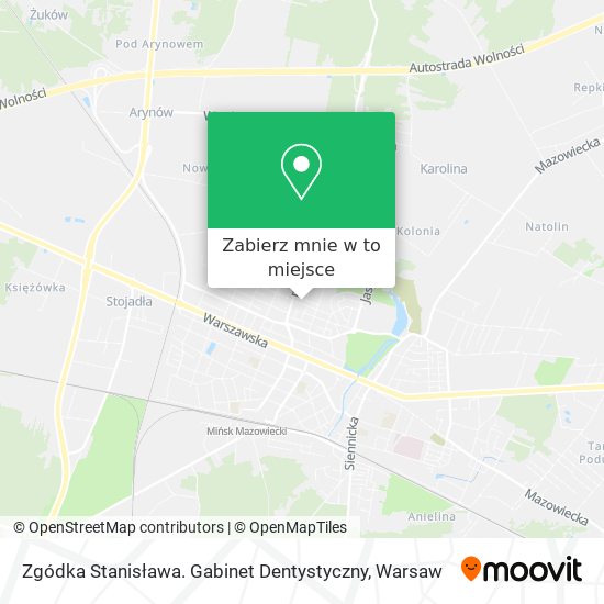 Mapa Zgódka Stanisława. Gabinet Dentystyczny