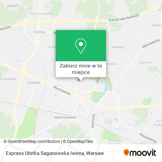 Mapa Express Ulotka Saganowska Iwona