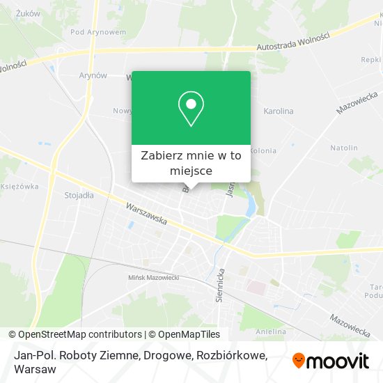 Mapa Jan-Pol. Roboty Ziemne, Drogowe, Rozbiórkowe