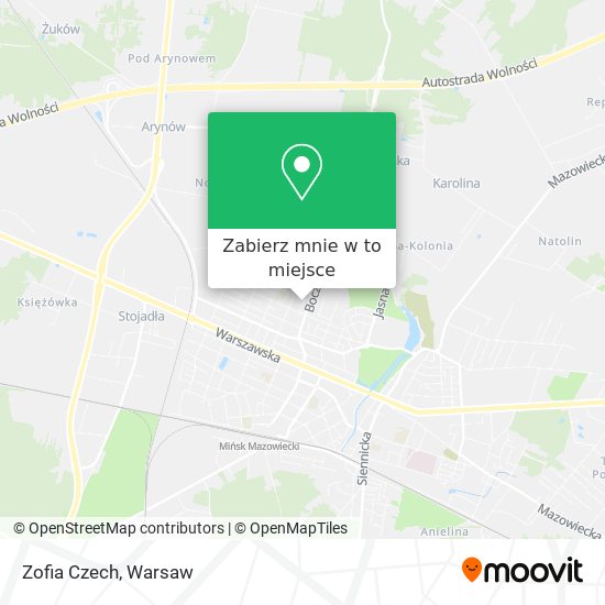 Mapa Zofia Czech