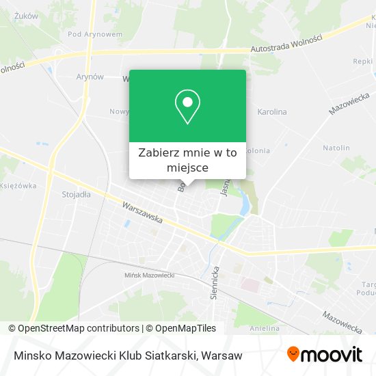 Mapa Minsko Mazowiecki Klub Siatkarski