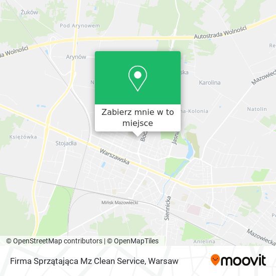 Mapa Firma Sprzątająca Mz Clean Service